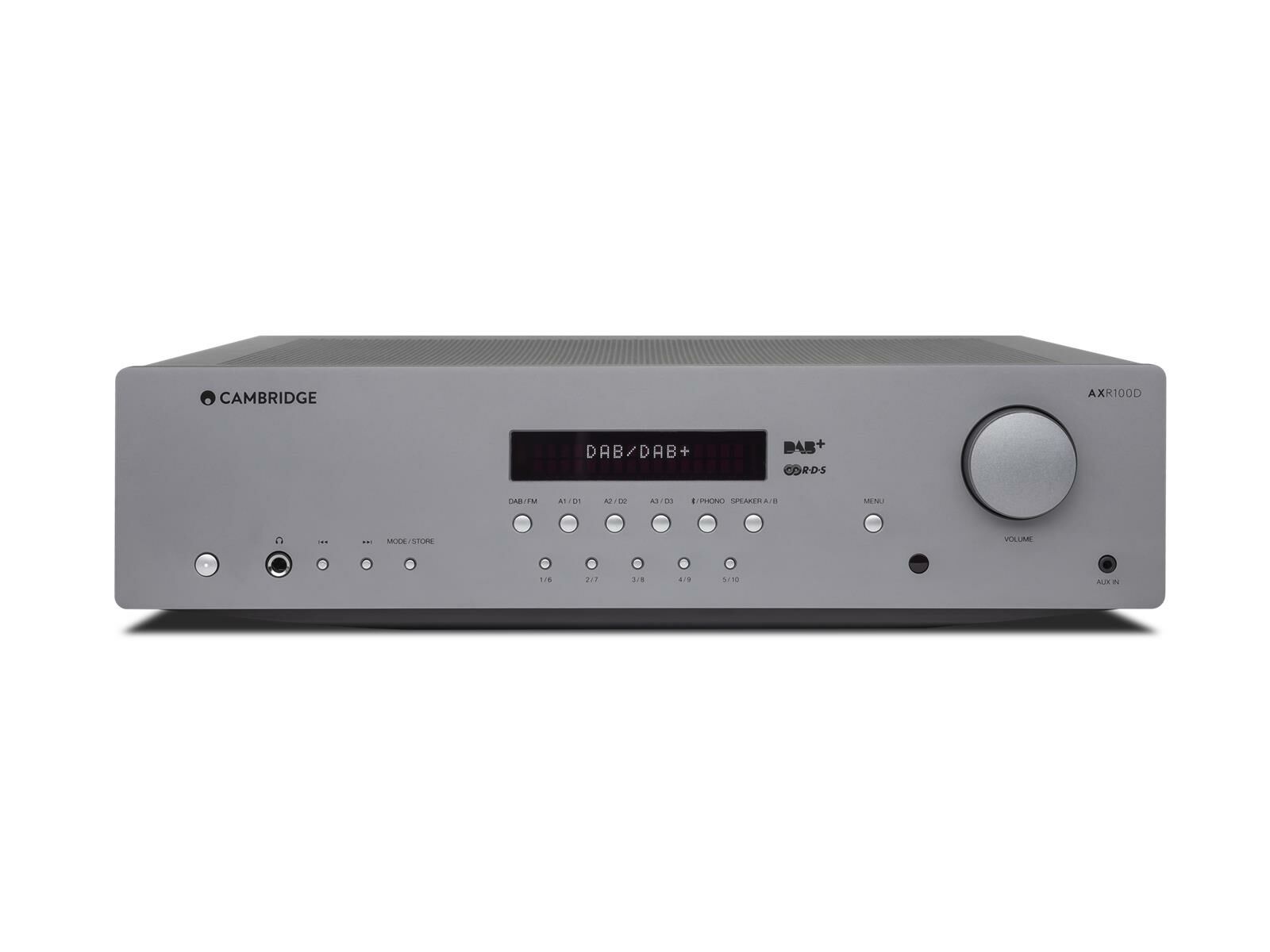Cambridge Audio AXR Mondgrau - mit DA Stereo-Receiver UKW, DAB+, 100D