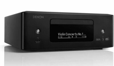 Denon RCD-N12DAB HEOS mit Stereo-Receiver Schwarz CD-Laufwerk und 